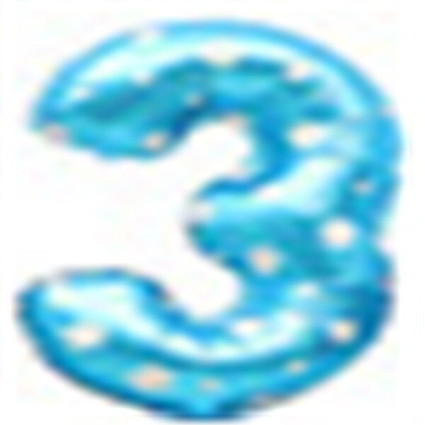 16 Inch Number Balloons Foil Ballon 28g Rose Blue red Digit Wedding Birthday Decoration Baby toy love Valentine's day 1pc: 3