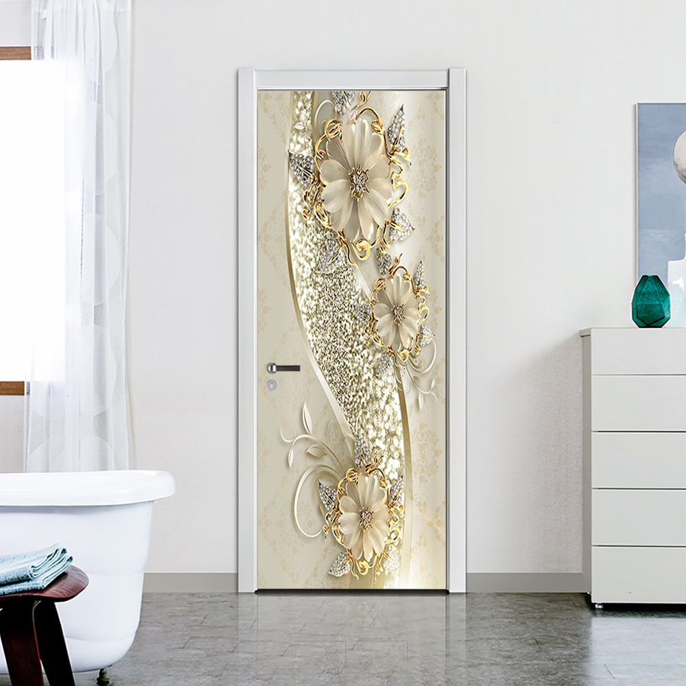 workid Deurbehang Zelfklevende Deursticker Deurfolie Deurposter 3D Pvc Waterdicht 90 X 200 Cm - Wordt Gebruikt Voor Decoratie Van De Deur Van Het Kantoor Restaurant- landschap natuur zee gletsjer