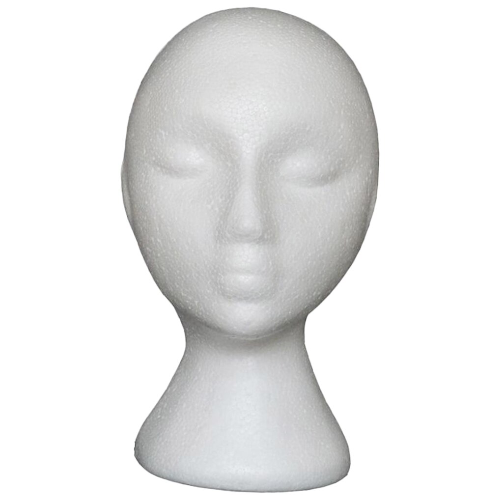 Vrouwelijke Piepschuim Pruik Hoofd Mannequins Oefenpop, Vrouwen Pruiken, Hoeden &amp; Haarstukken Weergave Model Hoofd, Witte Kleur