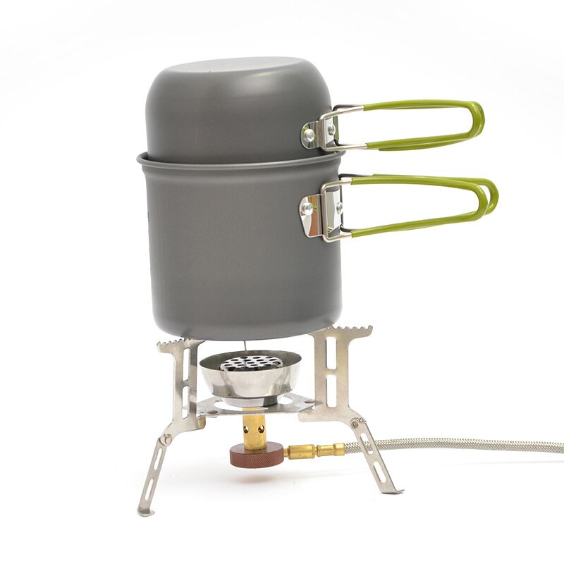 Ultralight Camping Cookware Utensils Outdoor Tableware Set Hiking Picnic Backpacking Camping Tableware Pot Pan 1-2persons