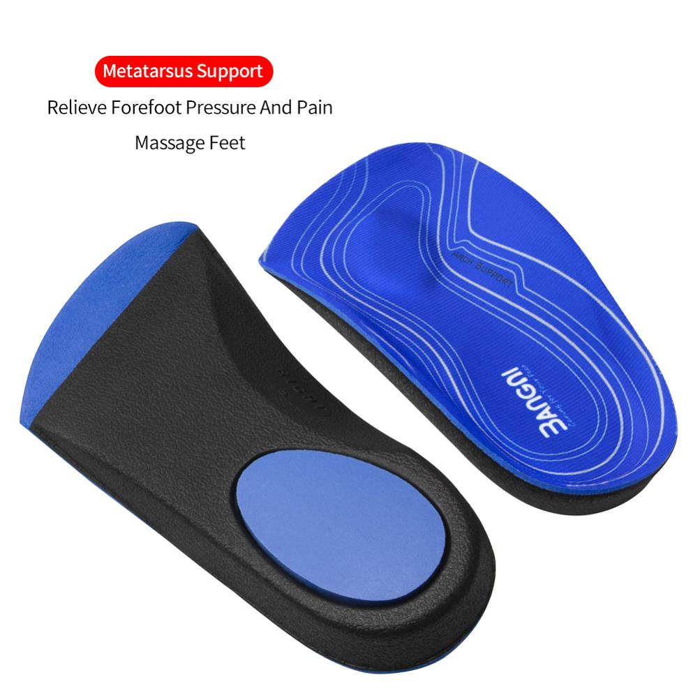 3ANGNI 3/4 Arch Support Orthotic Plantar Fasciitis Insoles Men Woman Inserts Orthopedic Shoes Insoles For Flat Feet Heel Pain