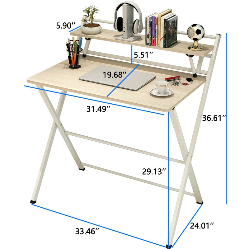 85Cm Moderne Desktop Computer Bureau Met Toetsenbord Beugel Studie Bureau Laptop Notebook Tafel Home Office Werk Meubels # t2G