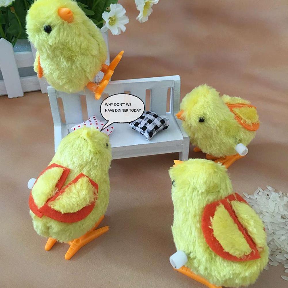 Jouet mécanique avec souris et poulet, 1 pièce, jouet à remonter, Animal de dessin animé, saut, marche, pour enfants et bébés, jouets amusants, couleur aléatoire