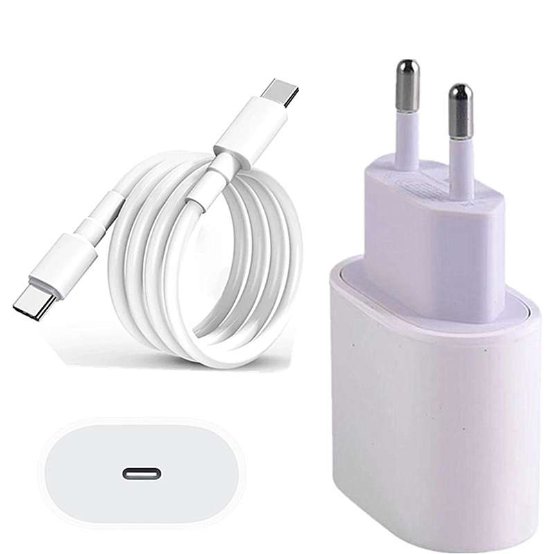 QC 3.0 USB PD Fast Charger Type C Cable 20W 18W Charging USB-C For iPhone 12 13 11 SE X XR XS Max 8 7 6 6S Plus 1M Cable Type-C