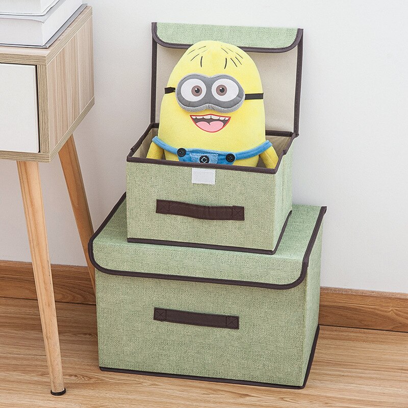Home Fabric Folding Storage Boxes Foldable Multi-purpose Clothing Storage Boxes Portable Non-woven Dust-proof Stocked Box Underw
