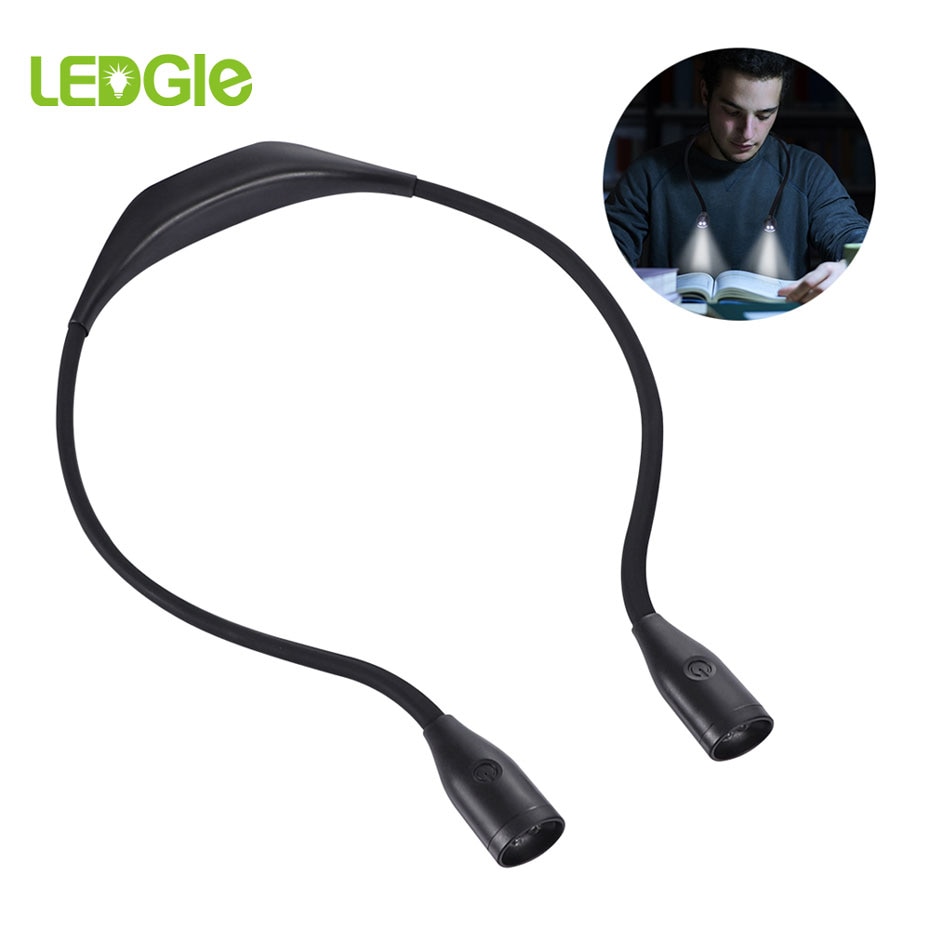 Ledgle Lichtgewicht Boek Licht Flexibele Handsfree Lamp Oplaadbare Leeslampjes Led Nachtlampje Zaklamp Lampe