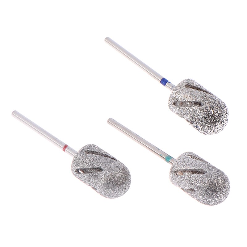 Accesorios y herramientas para manicura y pedicura, 3 tamaños, torno de perforación, brocas para el cuidado de los pies, herramienta para el cuidado de los callos, limpieza de cutículas