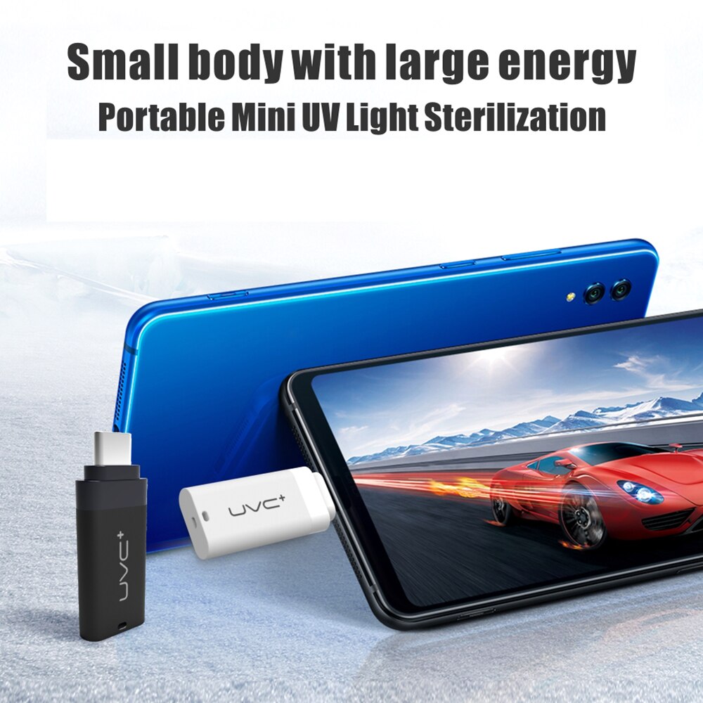 Mini Uv Mobiele Telefoon Desinfectie Light Led Uv Sterilisator Draagbare Uv Light Sterilisator Uv Lamp Ontsmettingsmiddel Voor Android