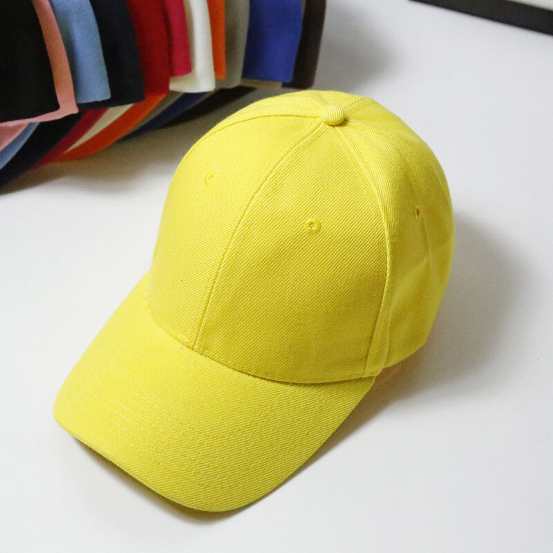 Casquette de Baseball pour femmes | Casquette décontracté, solide, ombrage solaire, Hip-Hop, Style coréen, tout-assorti, chapeau doux Kawaii, Chic, pour femmes: yellow