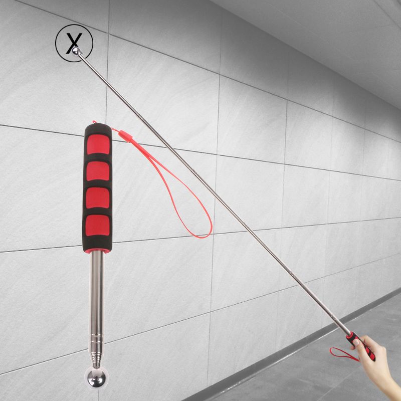 Adjustable Telescopic Hollow Hammer Test Inspection Drumstick Roofing Sound Detection For House Decoration Inspector Hand Tools