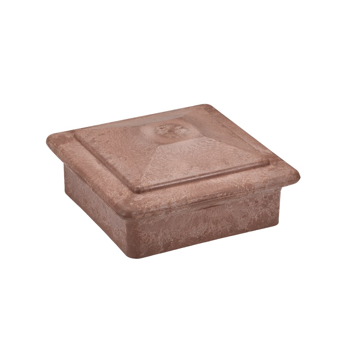 Uxcell platte paaldop voor hek, trapleuningpaal ( , 120 x 120mm (4.7 inch) kunststof, rood