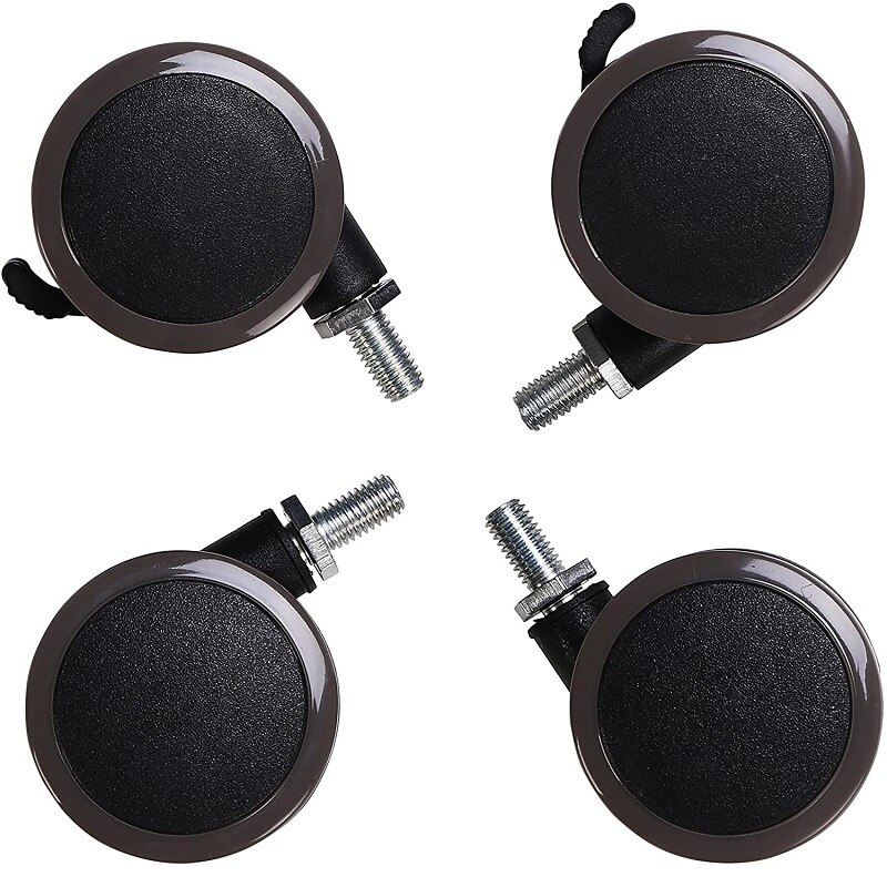Height Adjustable Desk Leg Casters Desk Wheels Set of 4 pcs with Locking Casters Fit for Standing Desk