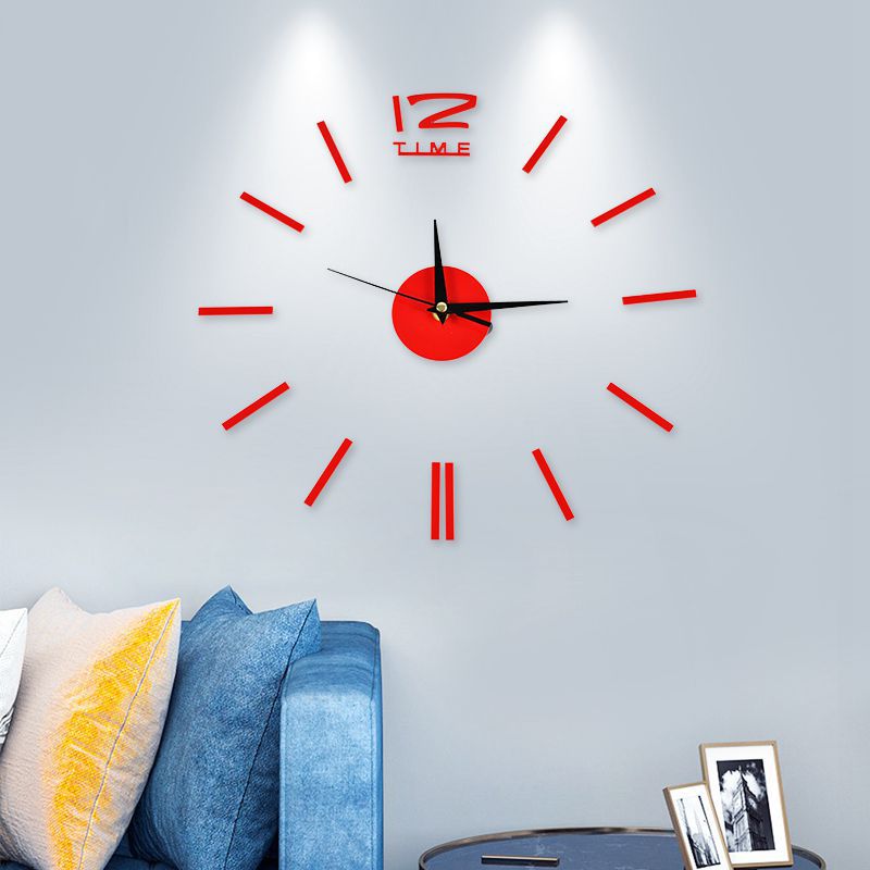 Wall Clock Watch Clocks 3D DIY Acrylic Mirror Stickers Living Room Quartz Needles Europe horloge Modern Indoor Decor