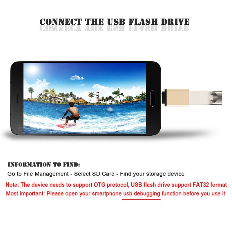 Robotsky USB3.0 Type C Converter Type-C to OTG USB 3.0 USB C Adapter for Chromebook Macbook Huawei P9 Xiaomi 4C Nexus 5X LG G5