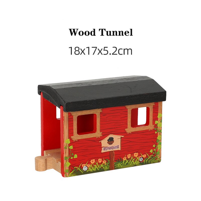 Stazione di parcheggio del Tunnel della grotta degli accessori della pista del treno di legno della ferrovia adatta a tutti i giocattoli educativi della pista di marca per i regali dei bambini: WJ-JM-12-192