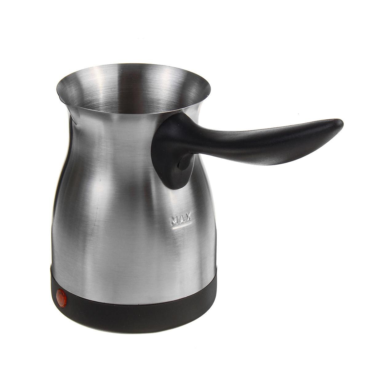 Elektrische Koffiezetapparaat Rvs Turkse Griekse Koffiemachine Espresso Moka Pot Home Office Koffie Pot Waterdicht IPX4