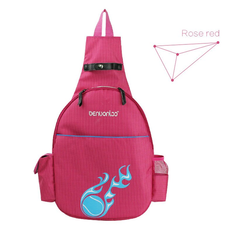 Mochila de bádminton para raqueta, bolsa de nailon impermeable para deportes al aire libre, accesorios para acampar, ciclismo, escalada, 2 uds.: Rose