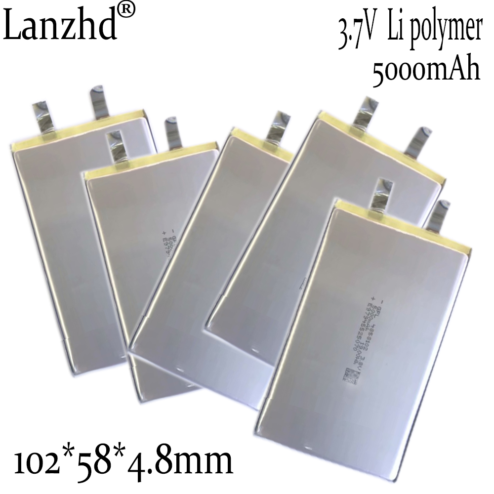1-10 sztuk DIY baterie 3.7V Li bateria litowo-polimerowa 4858102 5000mAh do Tablet komputer zasilanie mobilne nadzoru medycznego,