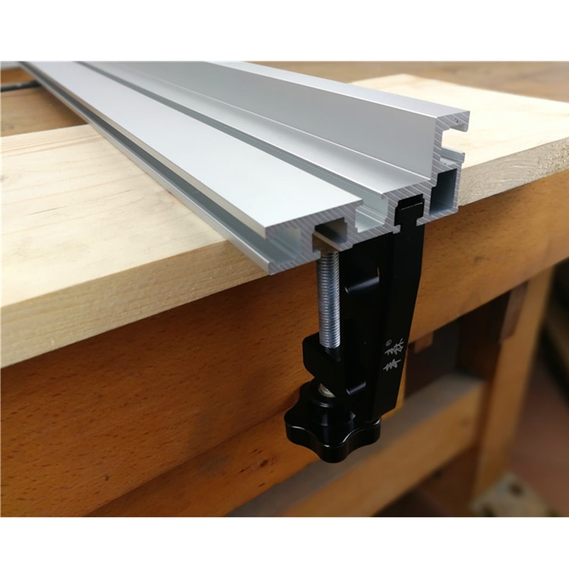 600/800mm Aluminium Profile 75mm Height T-tracks Sliding Brackets and Fixture Woodworking Workbench DIY Tool