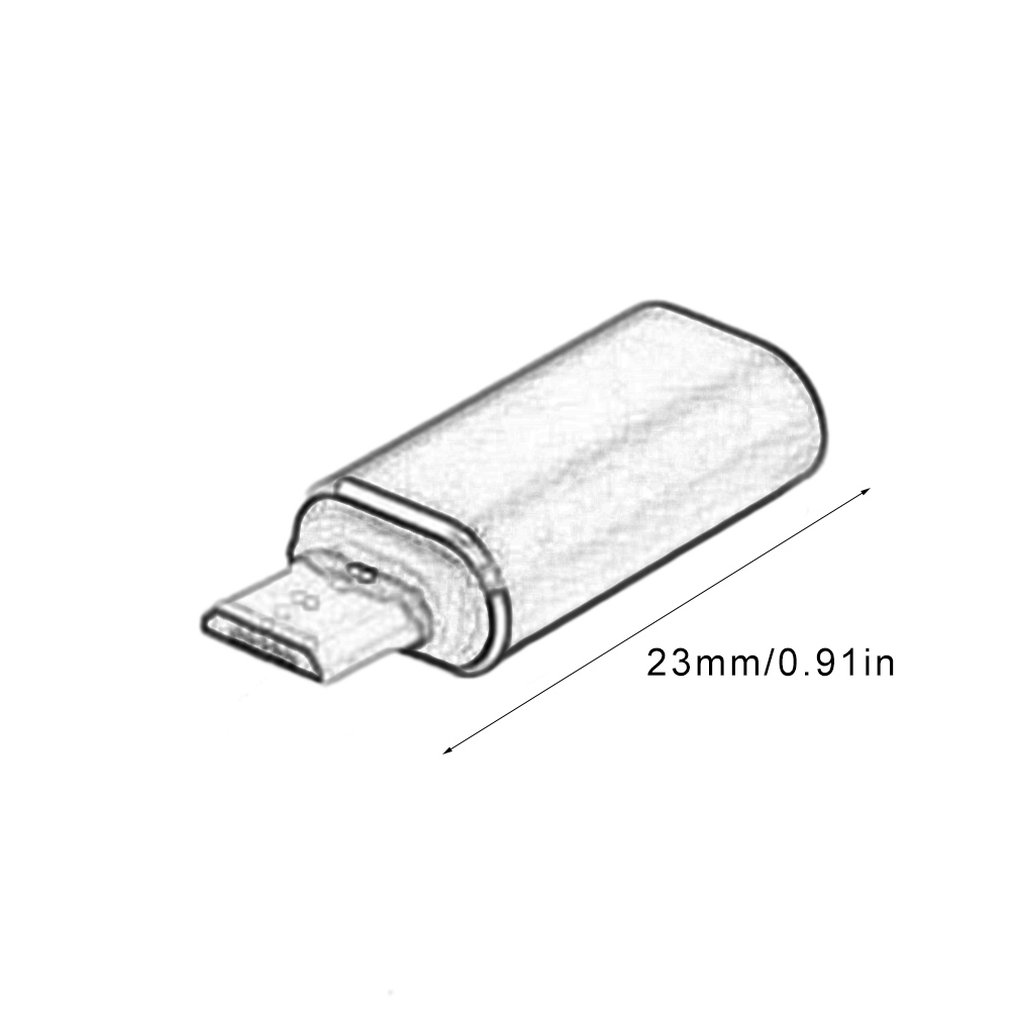 Type-C Vrouwelijke Naar Android Mannelijke Aluminium Adapter Type-C Om Micro Mobiele Telefoon Hoge Licht Conversie Hoofd voor Telefoon Tablet