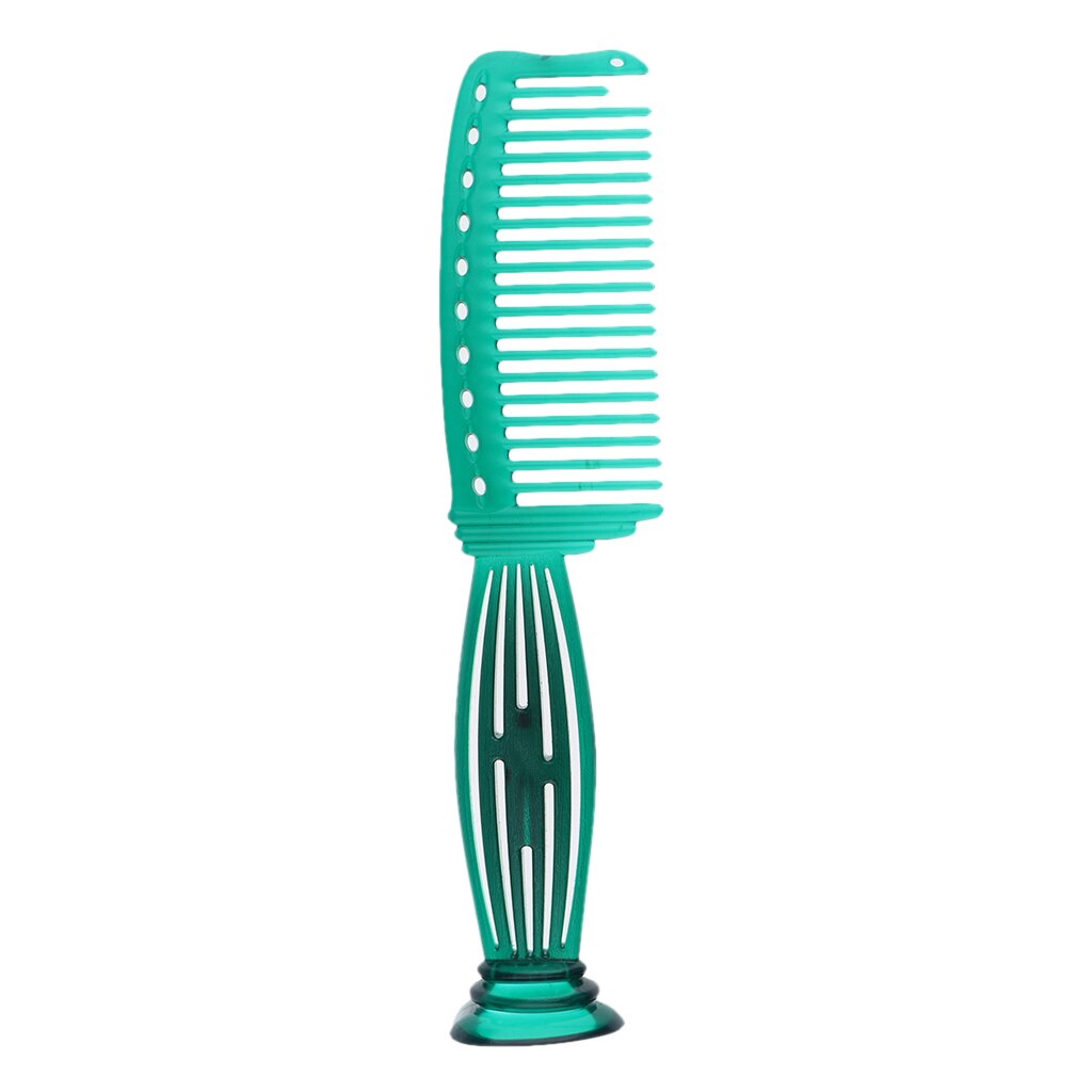 Peine de rastrillo de dientes grueso de plástico de 22cm, cepillo de peluquería para salón de masajes, cepillo para estilizar, peine de dientes anchos para desenredar y acicalar