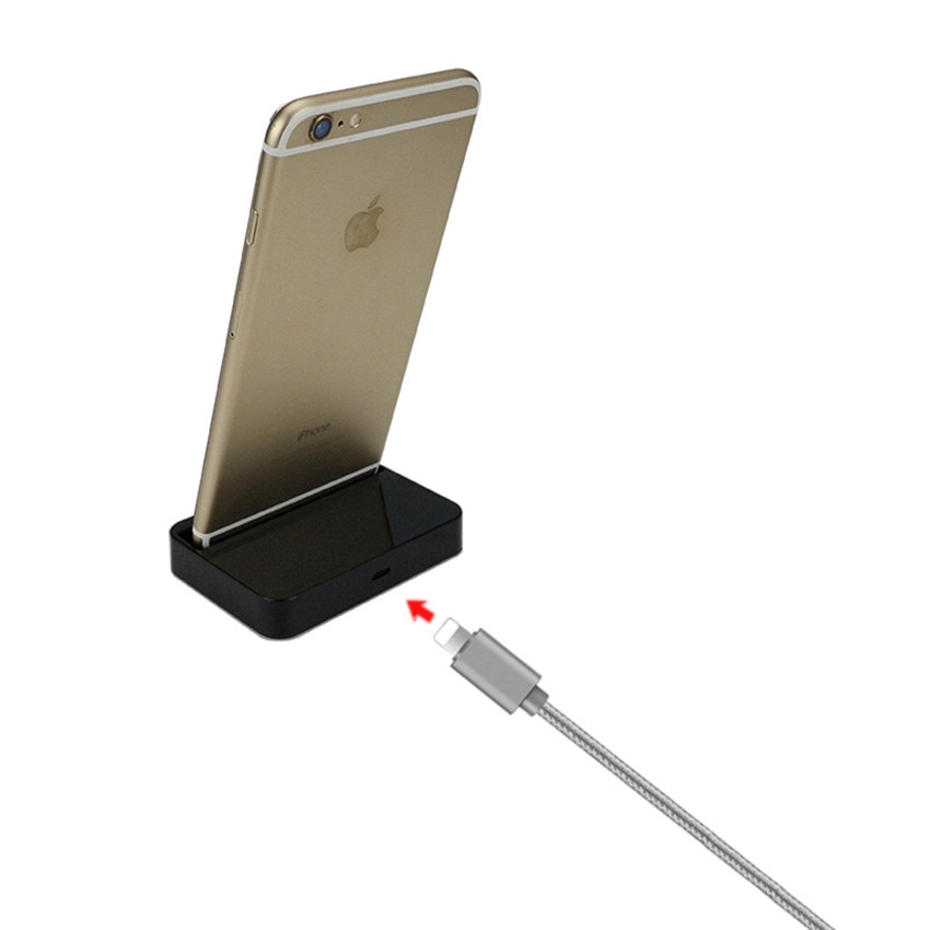 praktisch Dock Bahnhof Ladegerät Schreibtisch Kabel Daten Ladung Docking Stand Basis Für iPhone 6 6s Plus 7 Plus 8 X Max XR 5 SE IOS