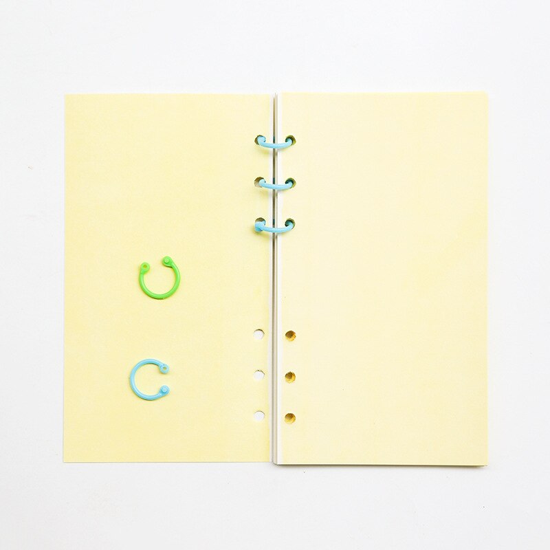 15-30mm Plastic Album Book Ring Loose-leaf Notebook Card Rings For Office DIY Handbook Open Apron Binding Circle Binder Key Hoop