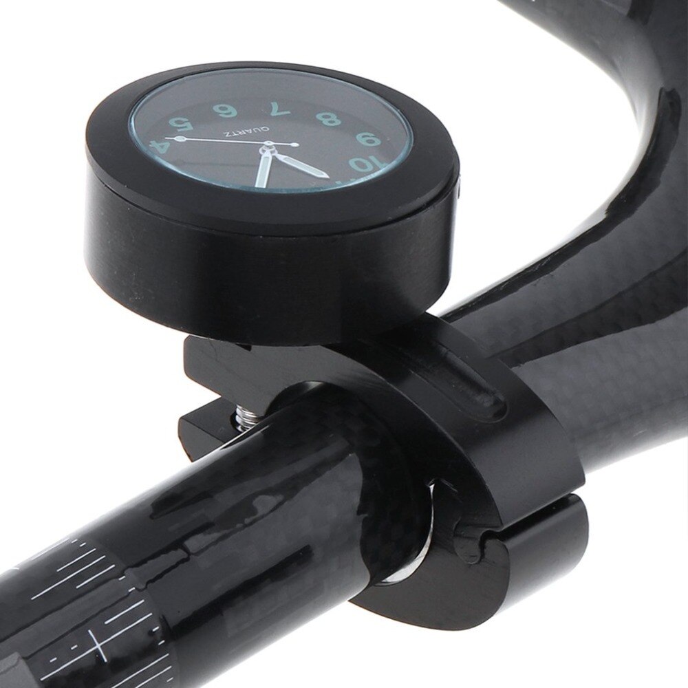 Universal vandtæt cykel ur vokse i mørkt ur motorcykel alluminum legering urskive mini til montering af cykelstyr