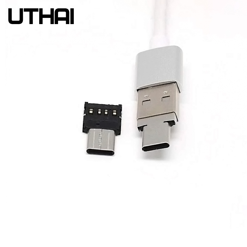 Uthai  c21 mini type-c otg adapter usb til type c usb 3.1 flash-drev bliver u disk