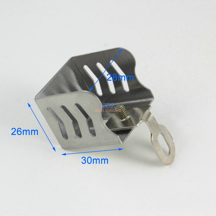 10 Pieces Stainess Steel Curtain Track End Caps Curtain Track End Stops 30x28x26mm