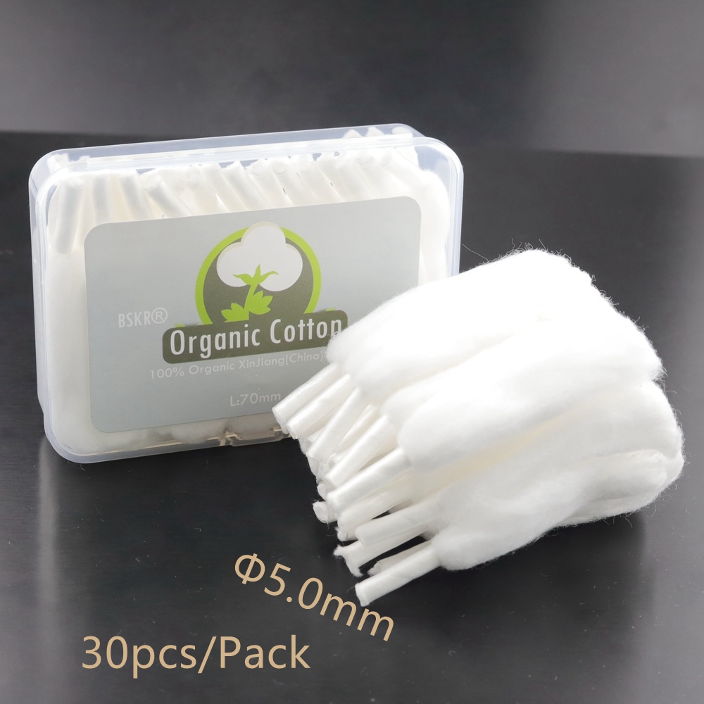 Mèche en coton longue durée de vie, fil 2.0mm/2.5mm/3.0mm/5.0mm, matériaux de remplacement de mèche de Style 2 têtes: tissu de corail / Marron