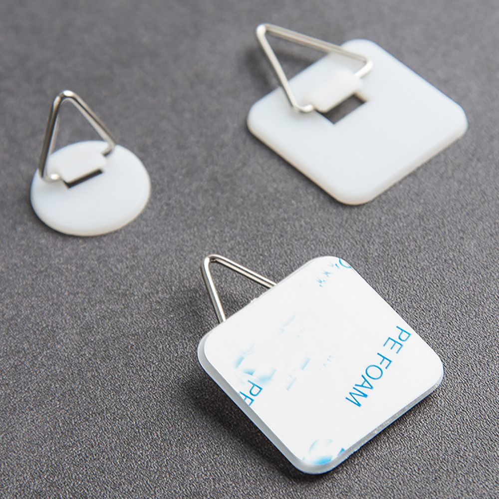 40Stck unsichtbar Klebstoff Platte Aufhänger einstellen Vertikale Platte Halfter für sterben Zauberstab Gericht Haken Tragbare selbst-Klebstoff Zauberstab platte Halfter