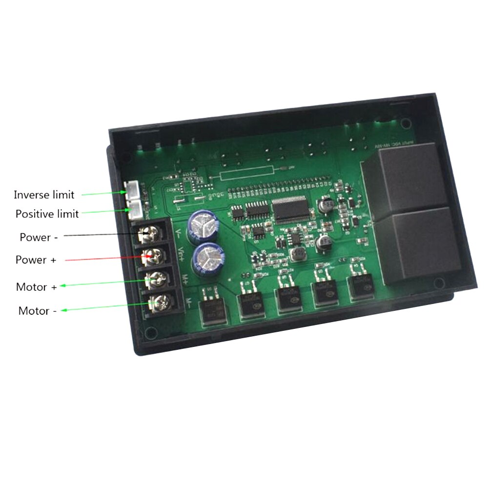 LCD Smart Digital Display 0~100% Adjustable 60A PWM DC Motor Speed Controller Timing Reversible Remote Control 10-55V