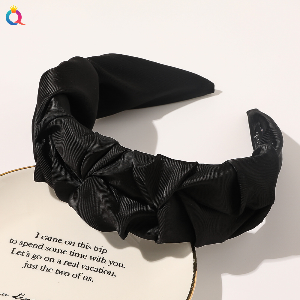 Bandeau tressé pour cheveux, couleur unie, accessoire de coiffure pour femmes et filles: 12