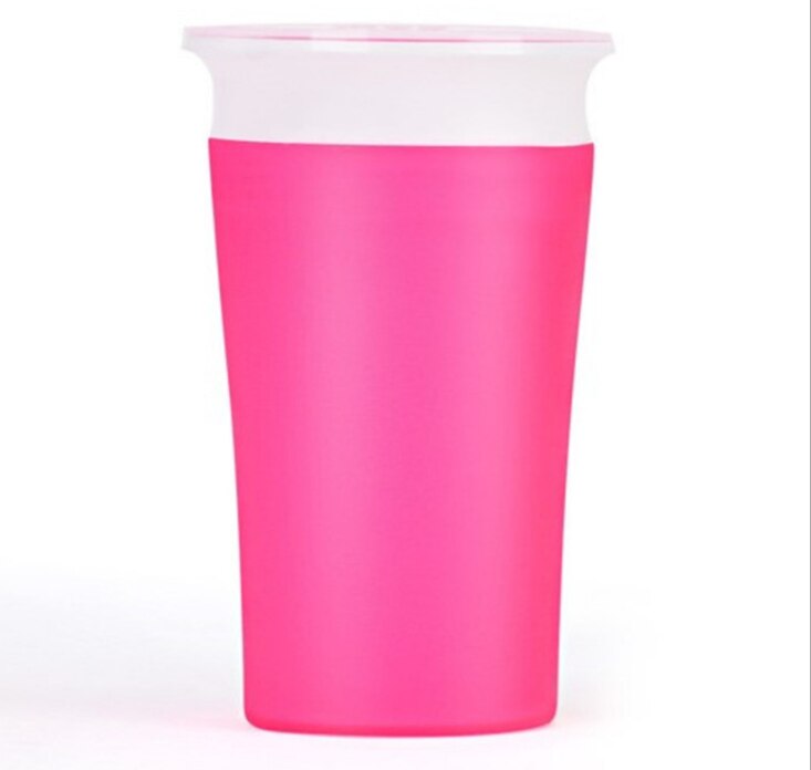 1pc magiske kopper baby læringe drikkekopp 360 grader kan roteres lekkasjesikker barnevannkopp flaske 220/240ml: B3
