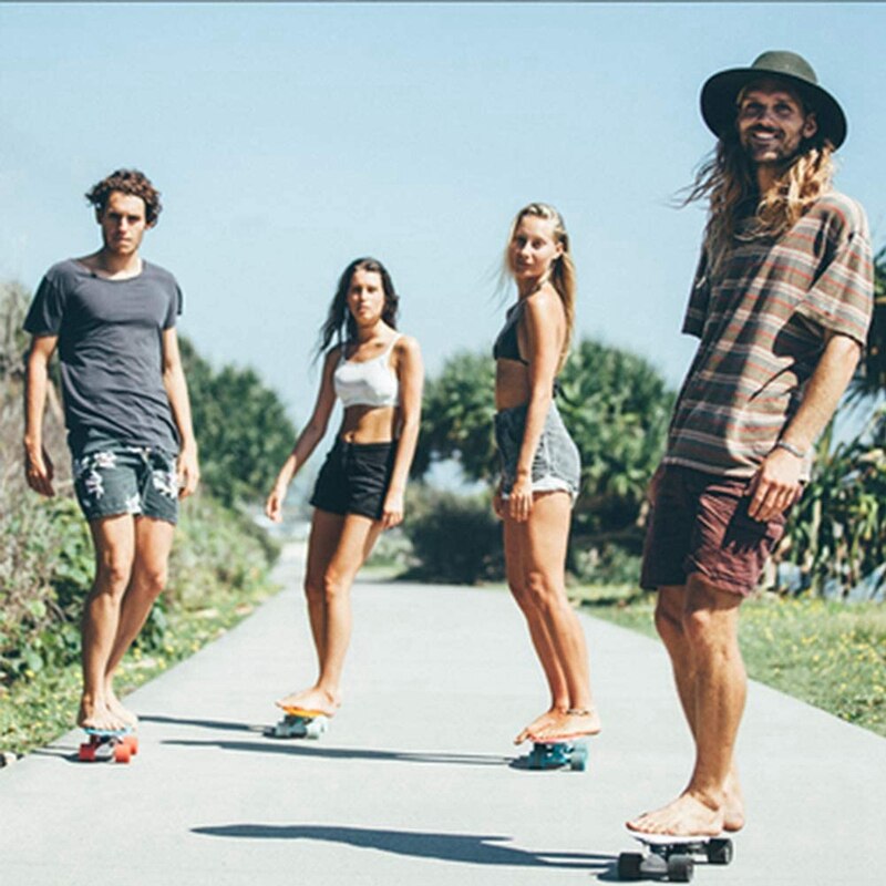 Patineta de plástico para deportes al aire libre, tabla antideslizante para deportes al aire libre, de 22,5x6 pulgadas