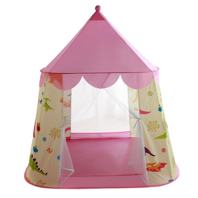 Dinosaur Kinderen Tent Indoor Bal Pool Spel Huis Prins En Prinses Poppenhuis Tent Voor Kinderen Spelletjes Centrum: Pink