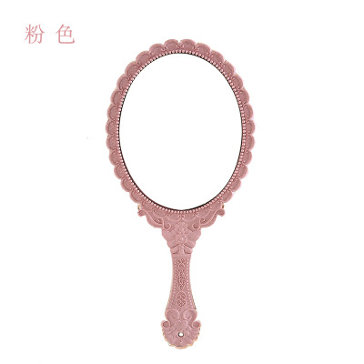 Espejo de maquillaje giratorio de Mariposa Negra de , soporte de Rosa gótico de escritorio Vintage, compacto, tamaño pequeño: Rosa