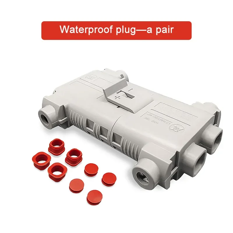 100A Waterproof Male Female Connector for Parking Air Conditioning High Current Truck Anti Detachment Charging Power Head Plug: army green
