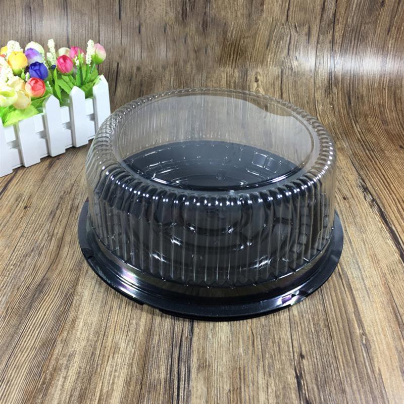 10 Stuks 8Inch Transparant Plastic Cake Gebak Box Cupcake Muffin Dome Houders Draagbare Gevallen Dozen Cups Bruiloft Verjaardag
