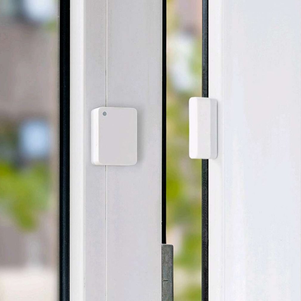 Sensor de janela da porta 2 inteligente mini sensor de porta bolso tamanho wi fi sem fio casa inteligente controle automático