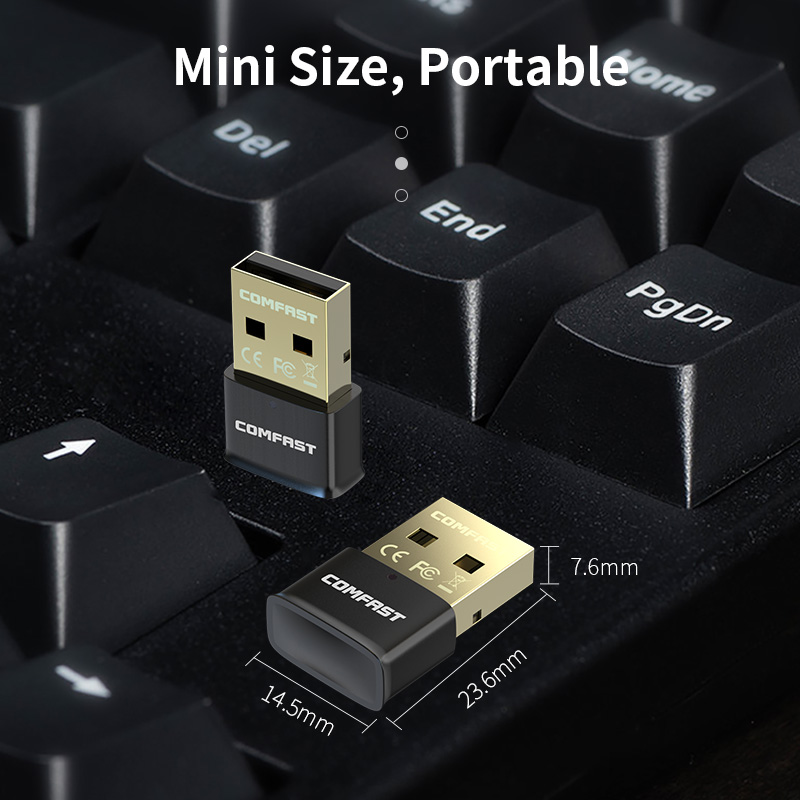 COMFAST USB Bluetooth5.1 adattatore nero Mini ricevitore Wireless Dongle per PC BT altoparlante Mouse tastiera trasmettitore Audio musicale