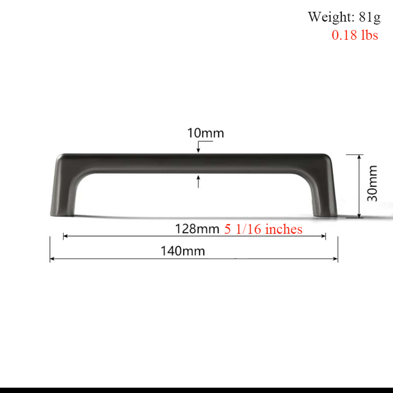 Tiradores modernos de armario gris de los Cárpatos, pomos a prueba de óxido, tiradores de tocador, manijas de puerta de armario de cocina para herrajes de muebles: Gris claro