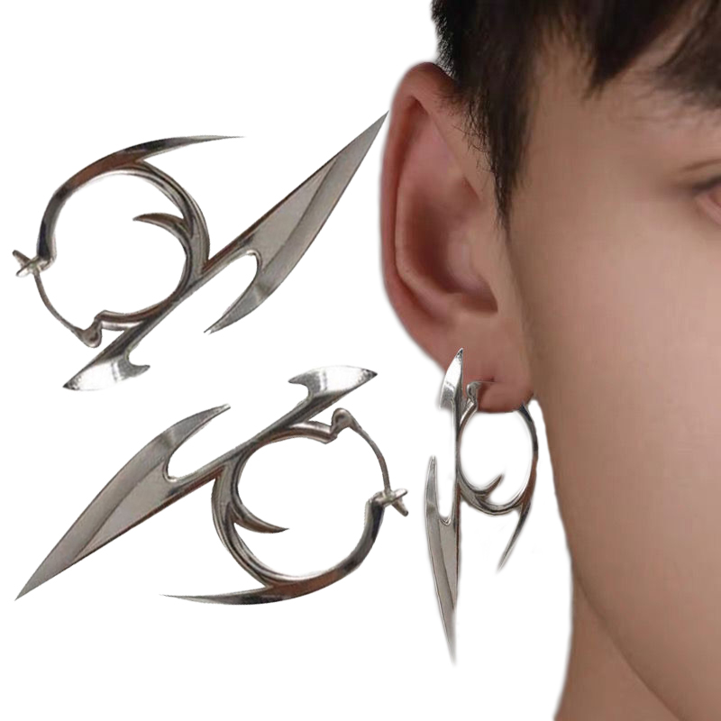 Pendientes góticos Punk con personalidad Y2K, colgante de dardo Cyberpunk Unisex, pendientes de , accesorios de joyería,