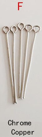 2000 kpl 40 50 60mm messinki materiaali päät silmä litteä pää korujen valmistus löytöjä valotarvikkeet kristallipallo osat tee itse: F    50mm