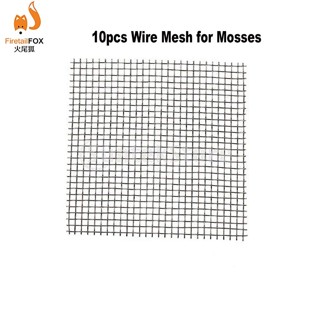3,8x3,8 pulgadas almohadillas de malla de alambre de musgo para plantas de acuario de musgo