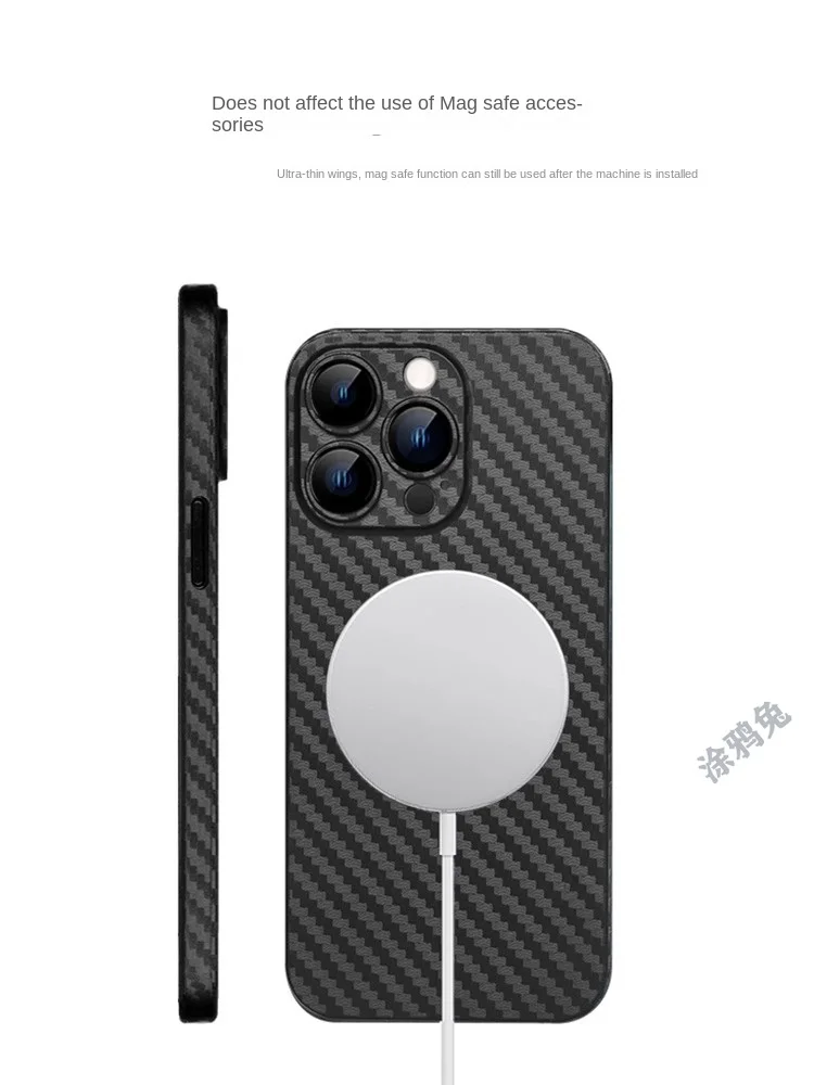 Coque de téléphone pp en fibre de carbone, étui de protection ultra pour iphone 16 15 14 13 12 11 max pro max plus