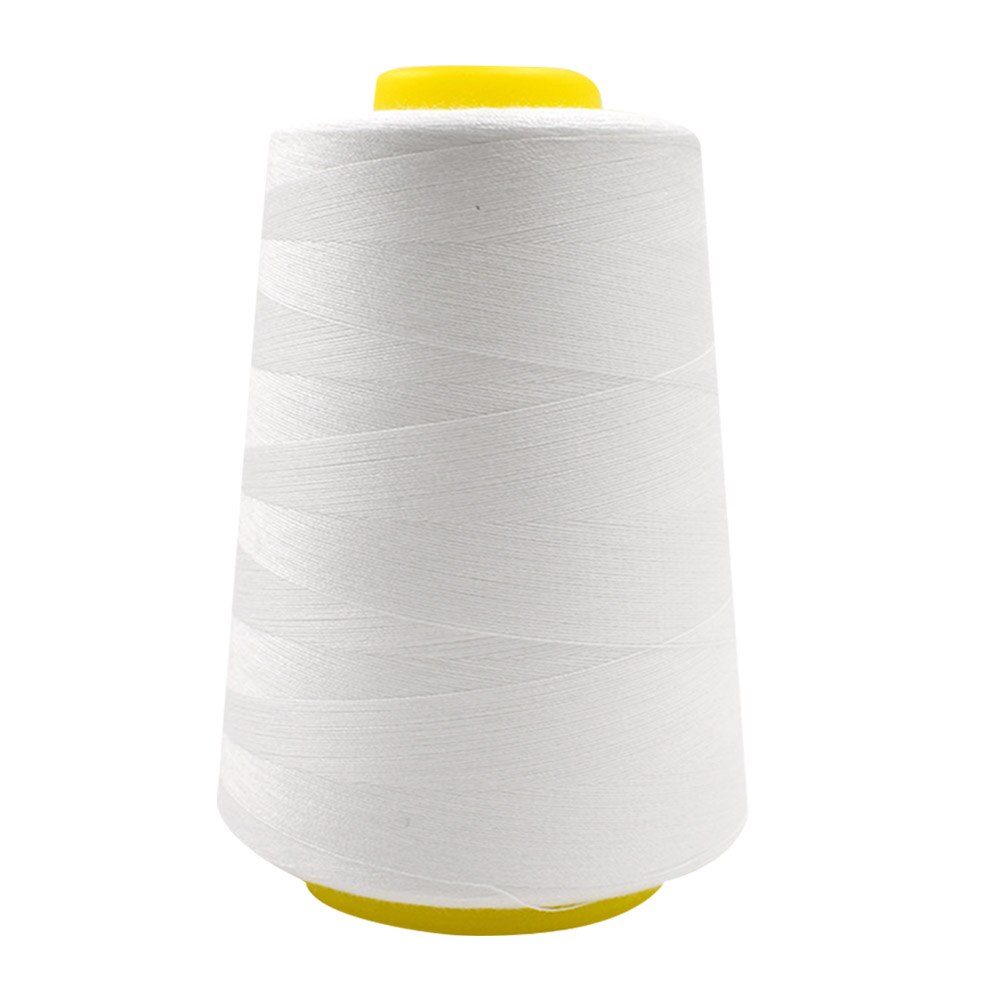 Hilo de coser resistente al desgaste sólido para máquinas de mano DIY artesanía hecha a mano tejer ropa de hogar poliéster punto de cruz 3000 yardas