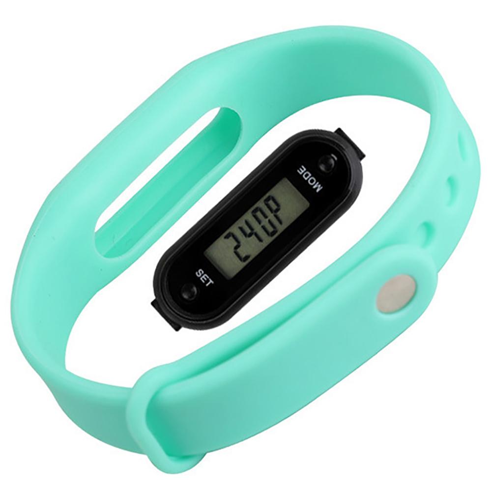 2PCS Digital LCD Walking Distance Pedometer Run Step Walking Distance Calorie Counter Wrist Sport Fitness Watch Bracelet