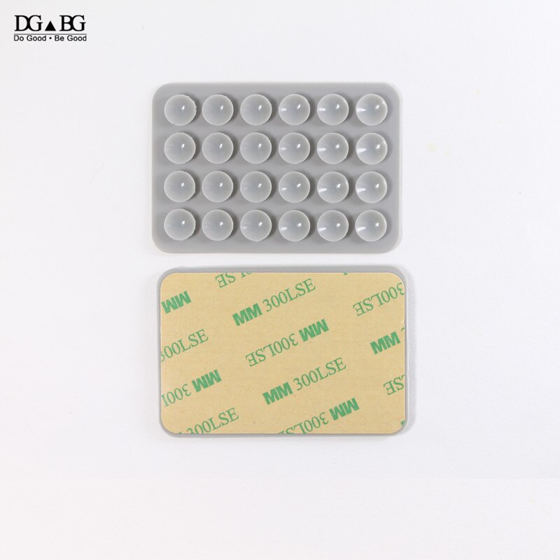 Silicon Rubber Sucker Cup Plastic Suction Cup Non Slip Mat Conveniently Mobile Phone Holder Backed 3M Glue Sucker Pad: 2pcs